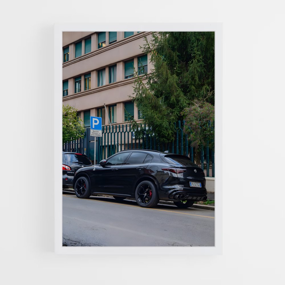 Poster Stelvio quadrifoglio – affiche Alfa Romeo (vue 3)